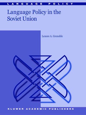 cover image of Language Policy in the Soviet Union